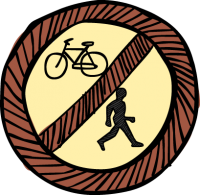 No pedestrians cycling