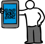 Qr code freehand drawings