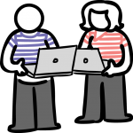 Pair programming freehand drawings