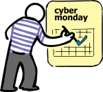 Cyber monday freehand drawings