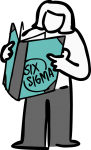 Six Sigma freehand drawings