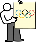 Olympic freehand drawings