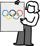 Olympic freehand drawings