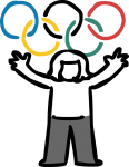 Olympic freehand drawings