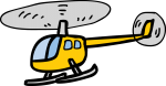 Helicopter freehand drawings