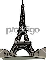 Eiffel tower paris franceFreehand Image