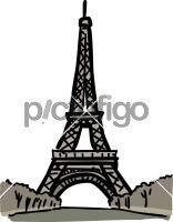 Eiffel tower paris france