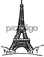 Eiffel tower paris franceFreehand Image