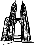 Petronas towers kuala lumpur malaysia