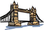 London bridge london uk freehand drawings