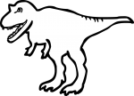 Dinosaur freehand drawings