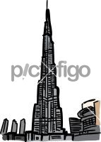 Burj khalifa dubaiFreehand Image