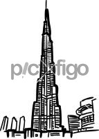 Burj khalifa dubaiFreehand Image