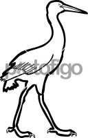 Hand drawn icon from Pictofigo for brolga