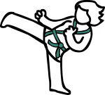 Karate freehand drawings