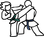 Karate freehand drawings
