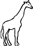 Giraffe freehand drawings