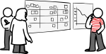 Kanban freehand drawings