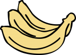 Banana freehand drawings