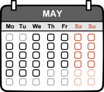 Calendar freehand drawings