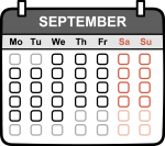 Calendar freehand drawings