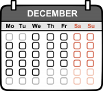 Calendar freehand drawings