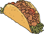 Tacos Turkey freehand drawings