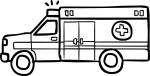 Ambulance freehand drawings