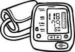 Blood pressure freehand drawings