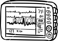 ECG MonitorFreehand Image