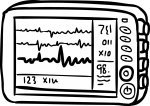 ECG Monitor freehand drawings