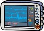 ECG Monitor freehand drawings