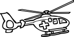 Helicopter freehand drawings