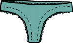 Briefs women freehand drawings