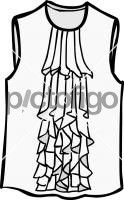 Frilled blouse womenFreehand Image
