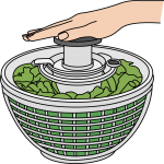 Salad Spinner freehand drawings