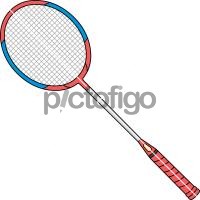 Badminton RacketFreehand Image
