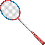 Badminton Racket freehand drawings