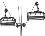 Chair Lift freehand drawings