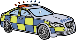Police Car freehand drawings