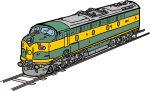 Diesel Locomotive freehand drawings