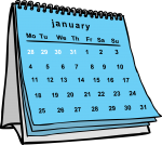 Calendars freehand drawings