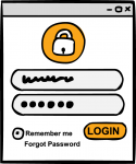 Login freehand drawings