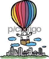 Hot Air BalloonFreehand Image