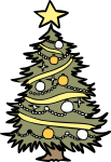 Christmas Tree freehand drawings