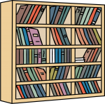 Bookshelf freehand drawings