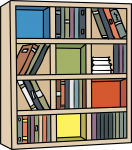 Bookshelf freehand drawings