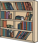 Bookshelf freehand drawings