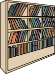 Bookshelf freehand drawings