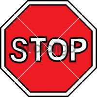 Stop signFreehand Image